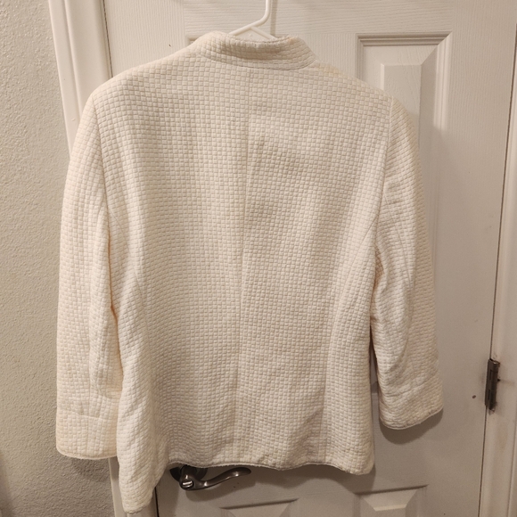 Escada couture cotton/silk blazer size 42/L/12 - Picture 3 of 7